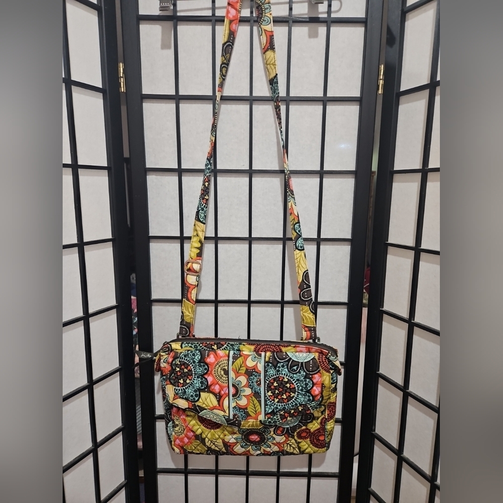 Vera Bradley Mickey's Disney Parks Perfect Petals Hipster Crossbody Purse